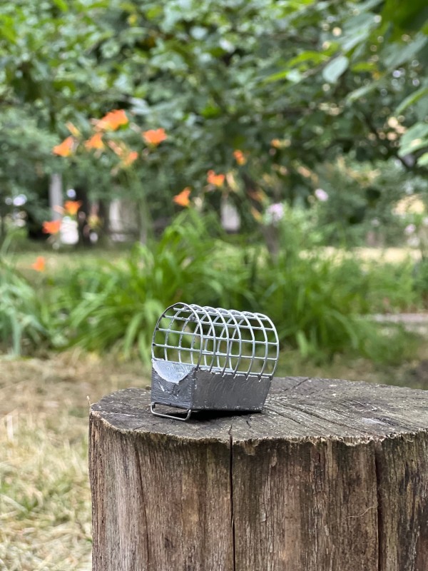 Годівниця фідерна, конус, вага 120 г - колір Металік