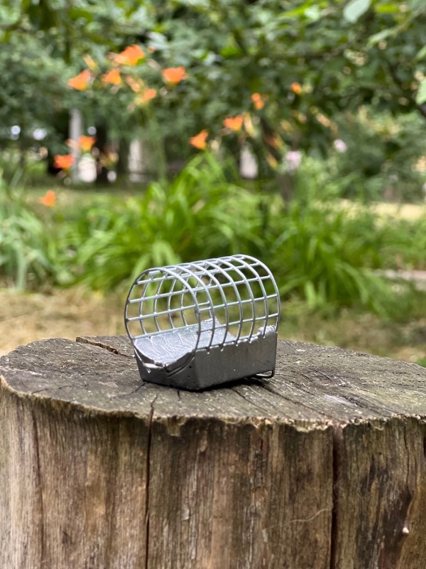 Годівниця фідерна, конус, вага 120 г - колір Металік