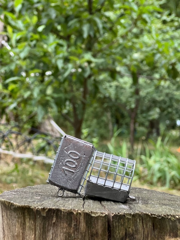 Годівниця фідерна, конус, вага 100 г - колір Металік